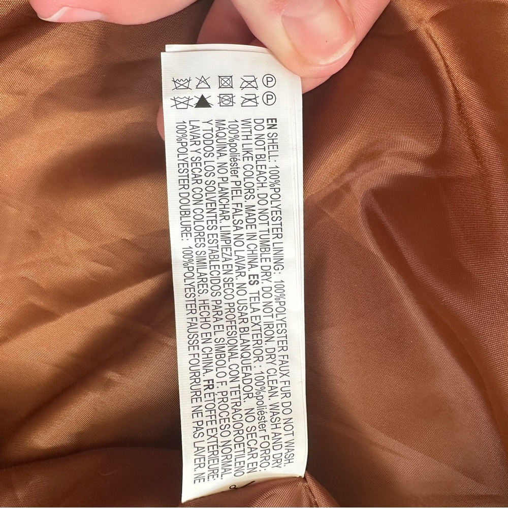 Forever 21 Brown Sherpa Pea Coat - Picture 4 of 4